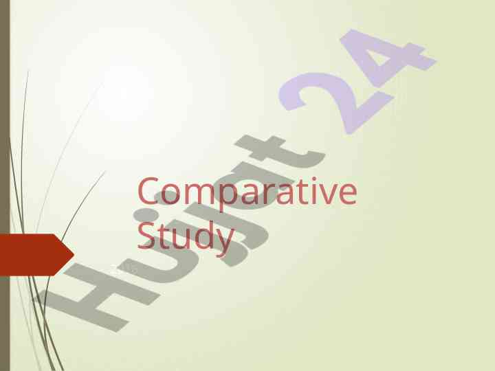 Introduction to comparative study techniques
