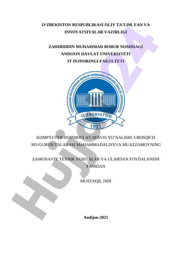 Tarmoq texnologiyalari asosida o‘qitish metodikasi