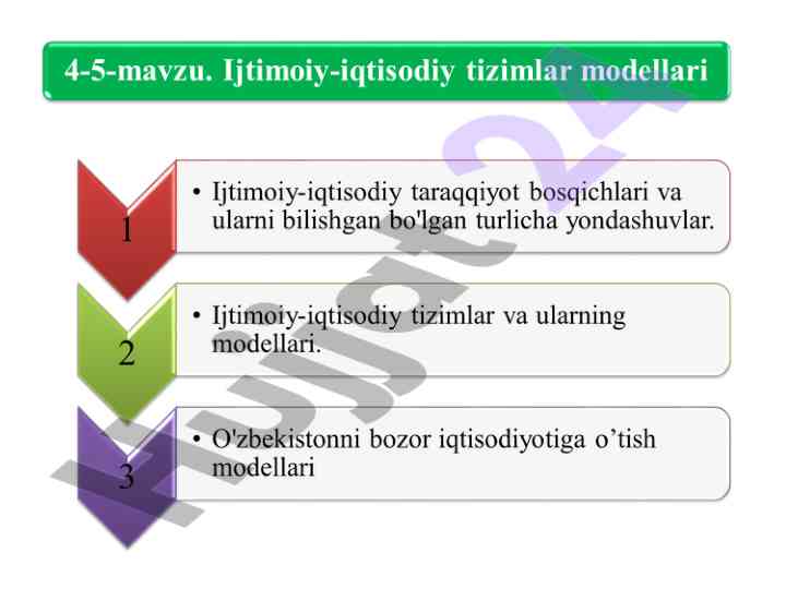 Ijtimoiy-iqtisodiy formatsiya va ishlab chqarish usuli