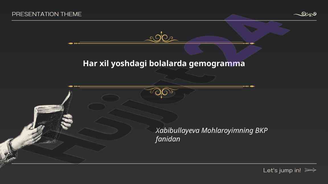 Gemogramma tahlili bolalarda o‘rganilishi