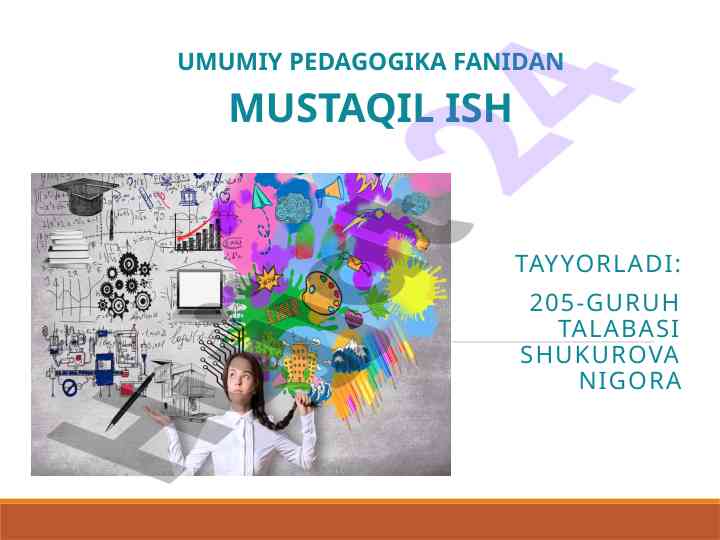 Kreativlik tushunchasi va uning o‘zaro munosabatlari