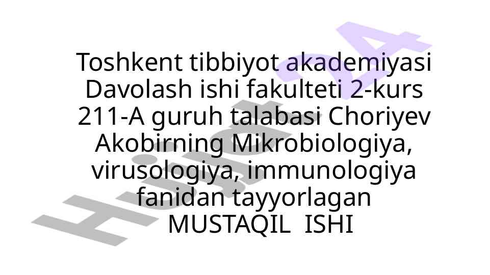 Immunitet tizimi faoliyati bilan zamburug'lar