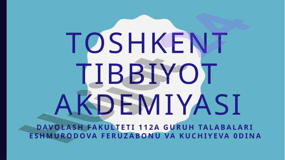 Bosh miya saratoni tasnifi va davolash choralari