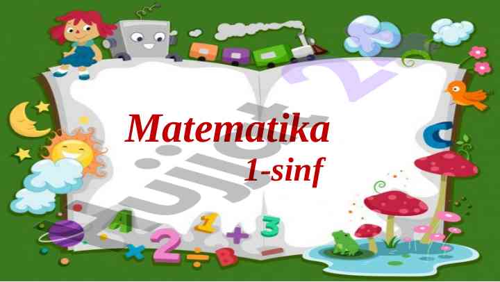 Mantiqiy tushunchalar 1-sinf mavzusida mustaqil ish