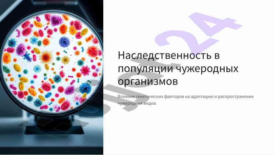 Nasledstvennost v populacii chuzherodnykh organizmov