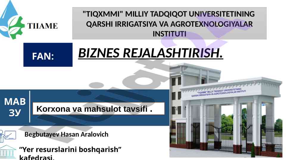 Biznes rejalashtirish: marketing strategiyalari