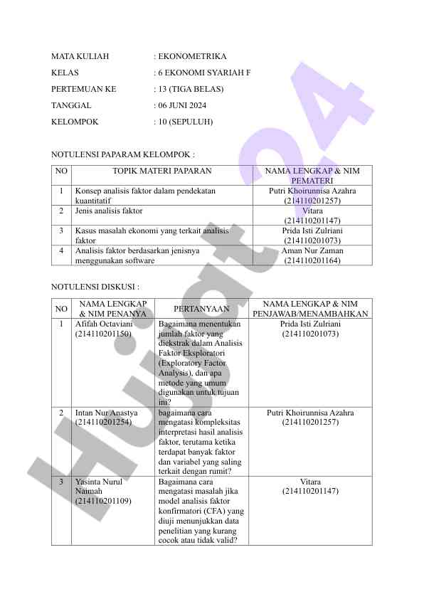 Analisis faktor dalam pendekatan kuantitatif