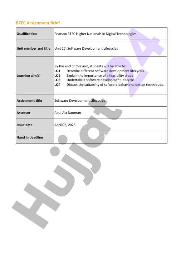 Software development lifecycles overview and analysis