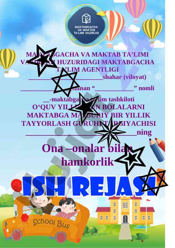 Maktabgacha ta'limda ota-onalar bilan muloqot