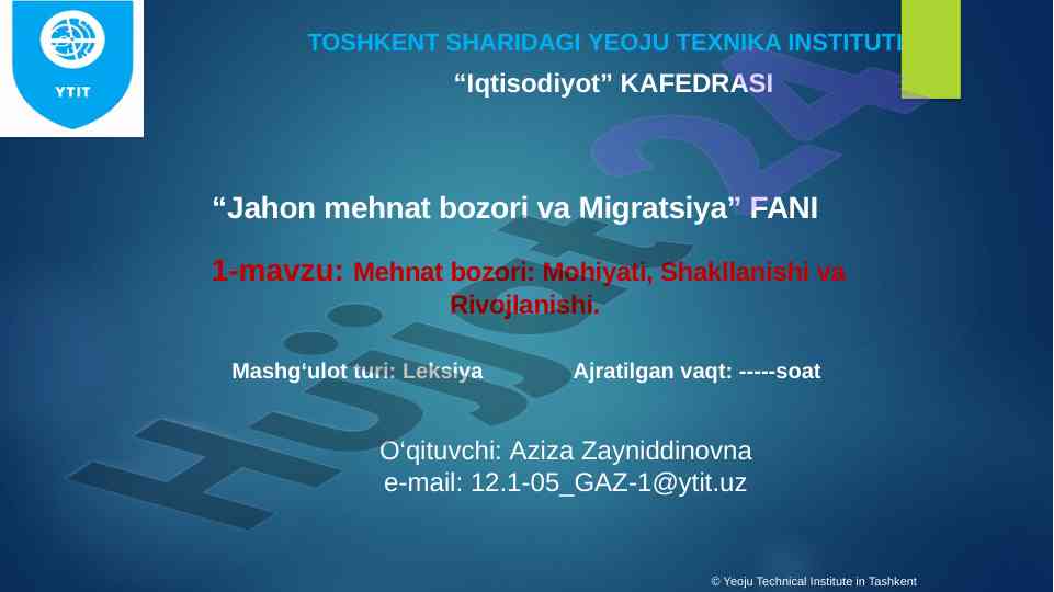 Mehnat bozori: mohiyati, shakllanishi va rivojlanishi
