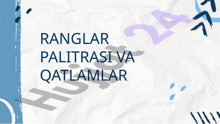 Ranglar palitrasi va taqdimot dizayni muhimligi