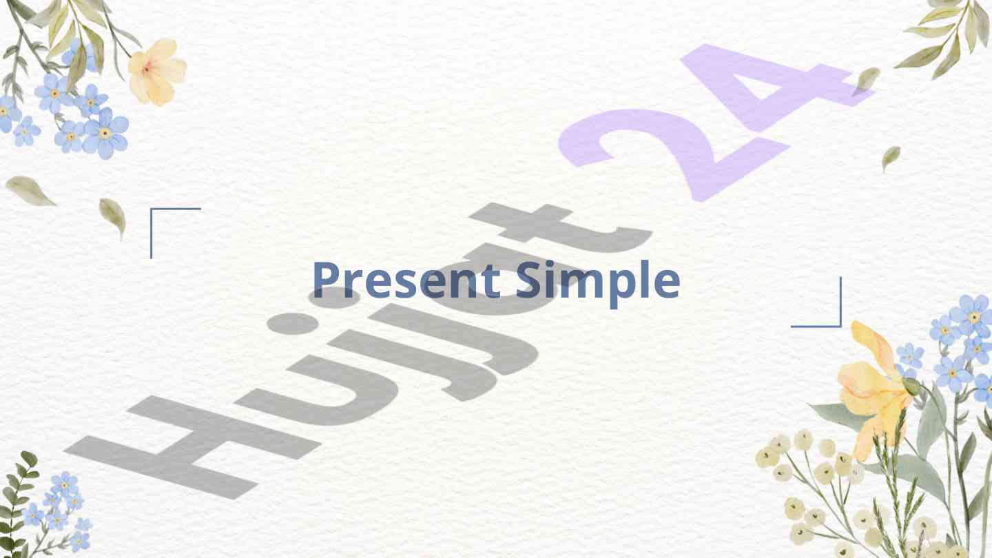 Present simple grammar overview in english