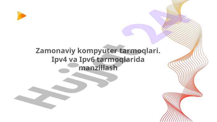Zamonaviy kompyuter tarmoqlarida ipv4 va ipv6