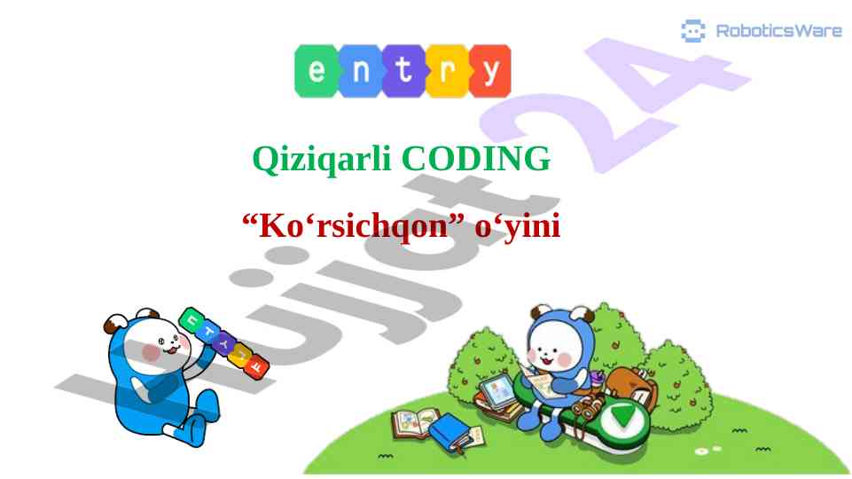Qiziqarli ko‘rsichqon o‘yini dars ishlanmasi