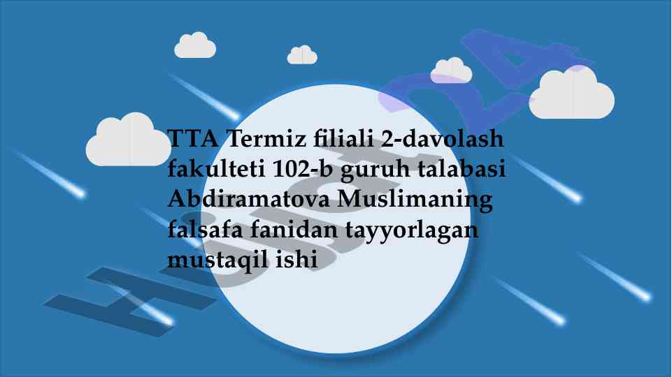 Yangi falsafiy tafakkur tushunchasining mazmuni
