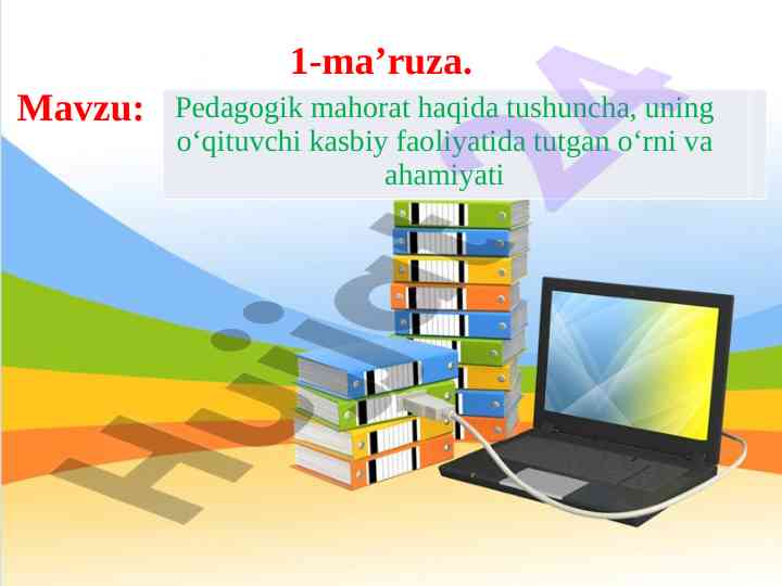 Pedagogik mahorat sirlarini o‘rganish dasturi