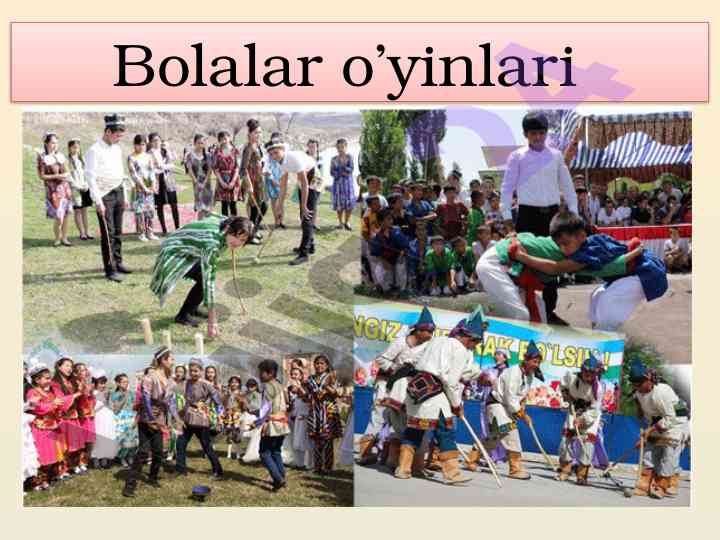 Bolalar o’yinlari va raqs tushunchalari tafovutlari