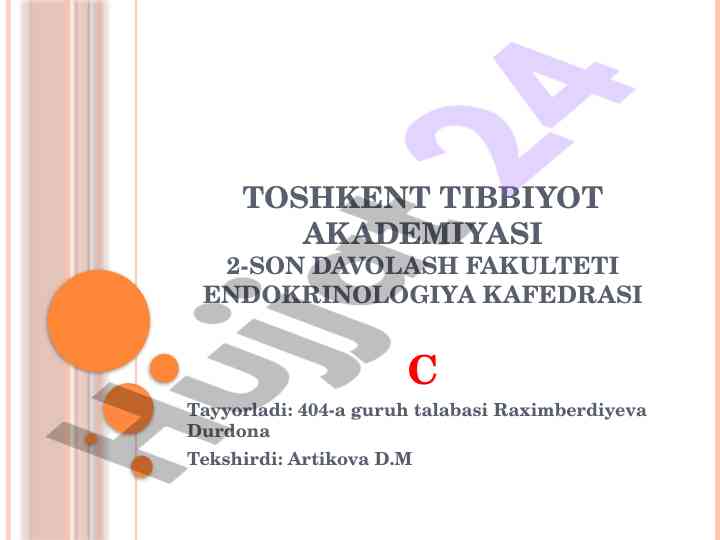 Isenko-kushing kasalligi harakatlari va tashxisi