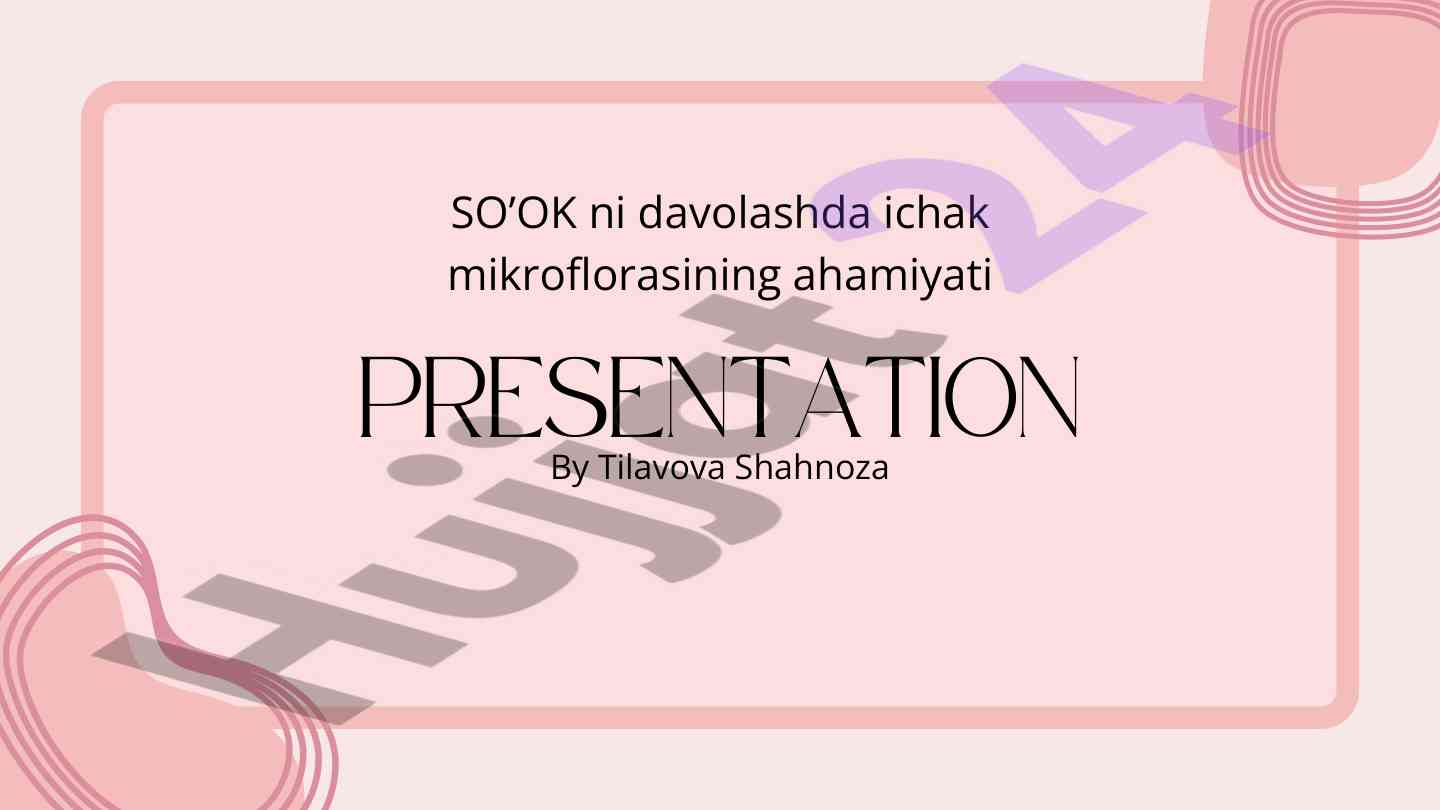 Ichak mikroflorasining ahamiyati va koah patogenezida