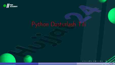 Python operatorlari va turlari: dars ishlanmasi