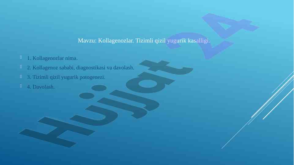 Kollagenozlar tizimli qizil yugurik kasalligi
