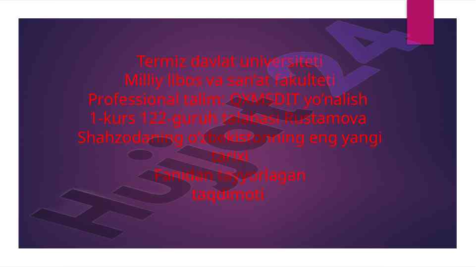 Mustaqillik yillarida sssr sovet davlatining parchalanishi