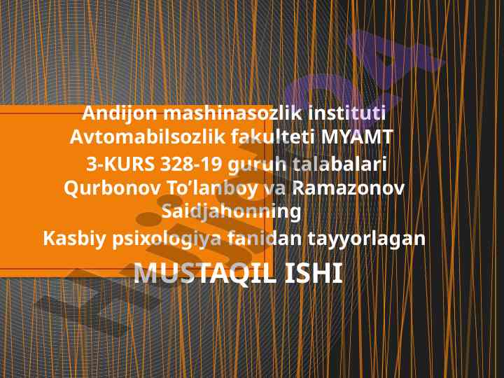 Psixologiyada shaxs va jamiyat muammolari