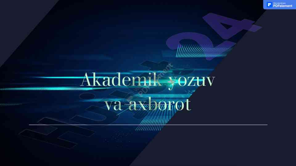 Axborot tushunchasi va uning turlari