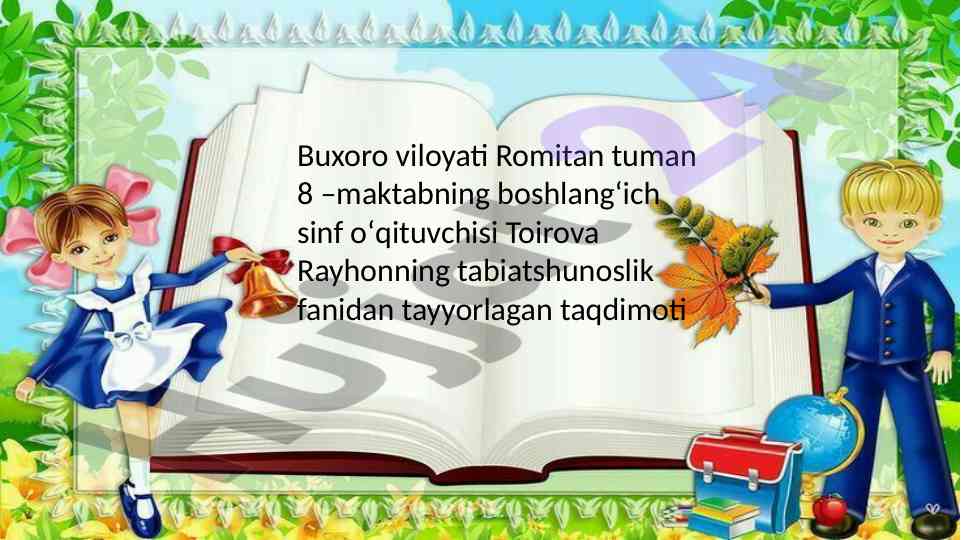 Odam organizmidagi moddalar almashinuvi taqdimoti