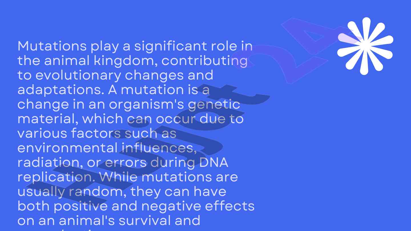 The role of mutations in animal adaptation
