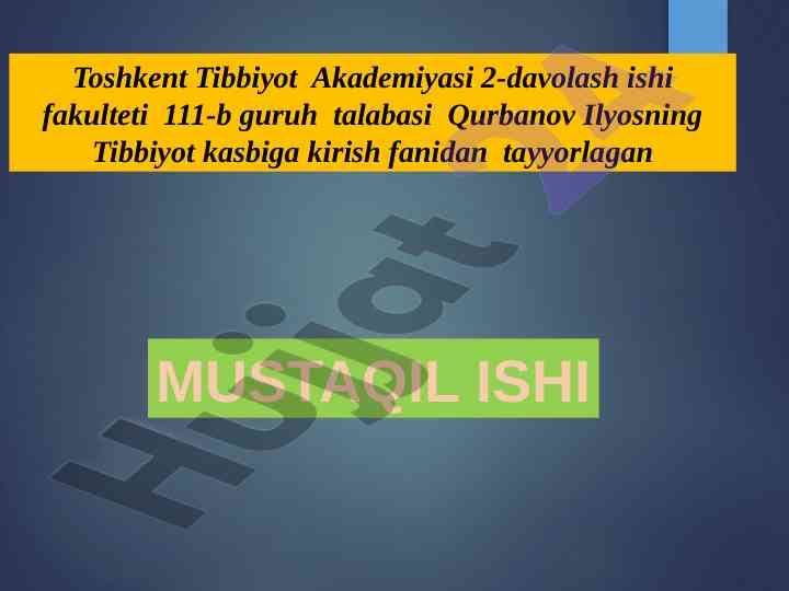 Xirurgik bemorlarni oziqlantirish usullari