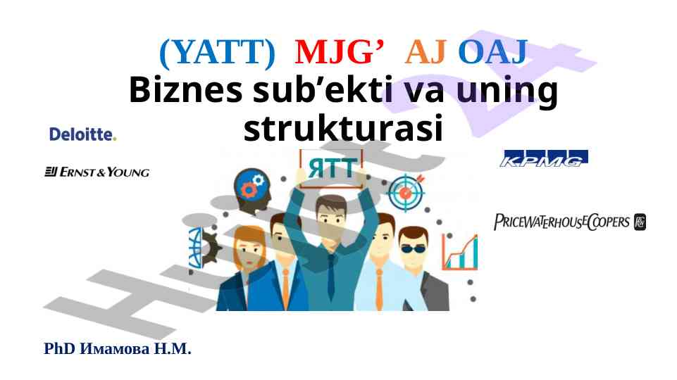 Biznes tashkilotining strukturasi va faoliyati