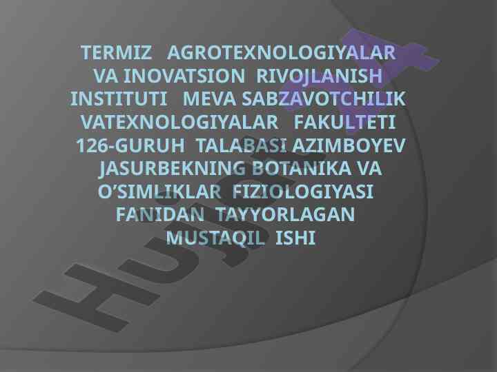 Gulxayridoshlar oilasi morfologik ta'rifi