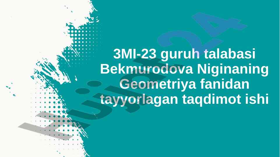 Sferik sirtlar va aylanma sirtlar taqdimoti