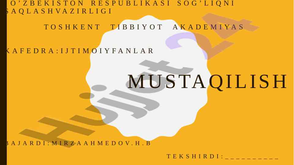 Tibbiy muassasada jamoa o'rtasida o'zaro munosabatlar