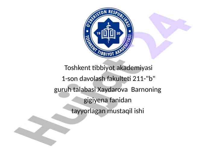 3-parhez stolining gigiyenasi va ahamiyati