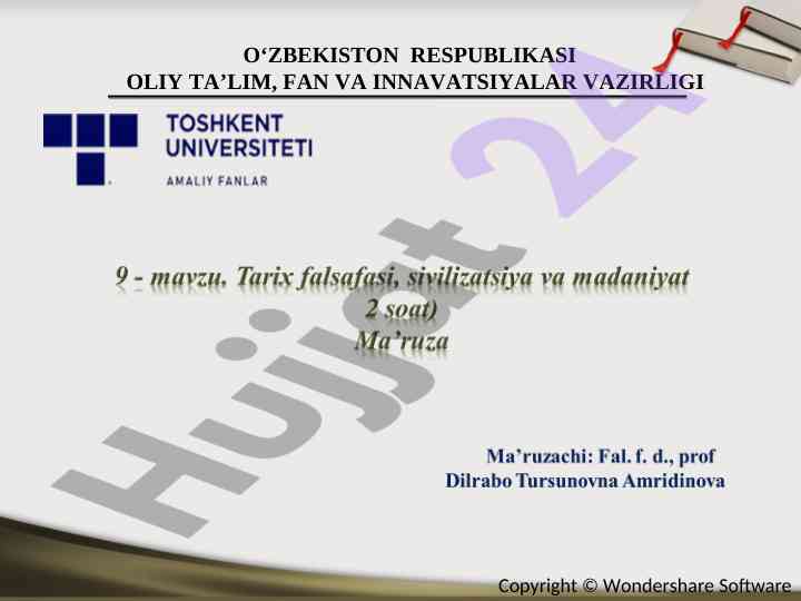 Tarix falsafasi tuzilishi va funktsiyalari