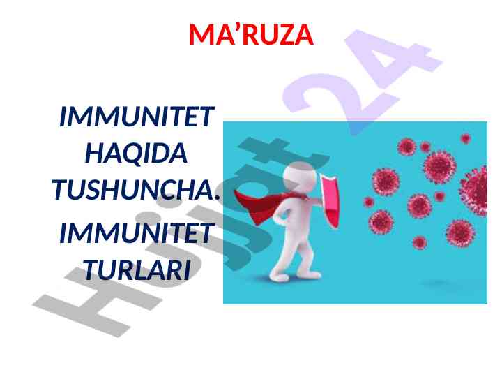 Immunitet turlari va ularning ahamiyati