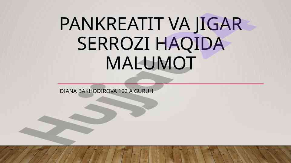 Pankreatit va jigar sirrozi: sabablari va belgilari