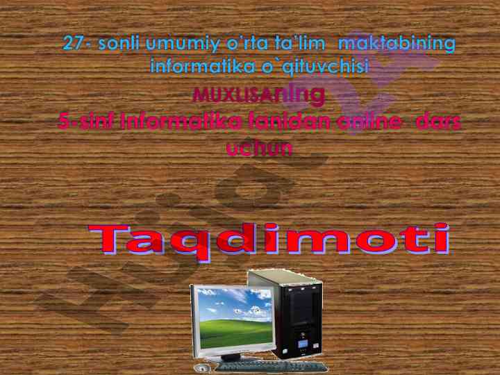 Reja paint dasturi va uning foydalanish qoidalari