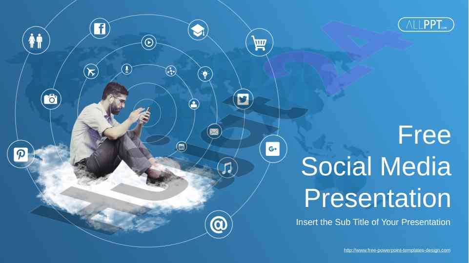 Free social media presentation template overview