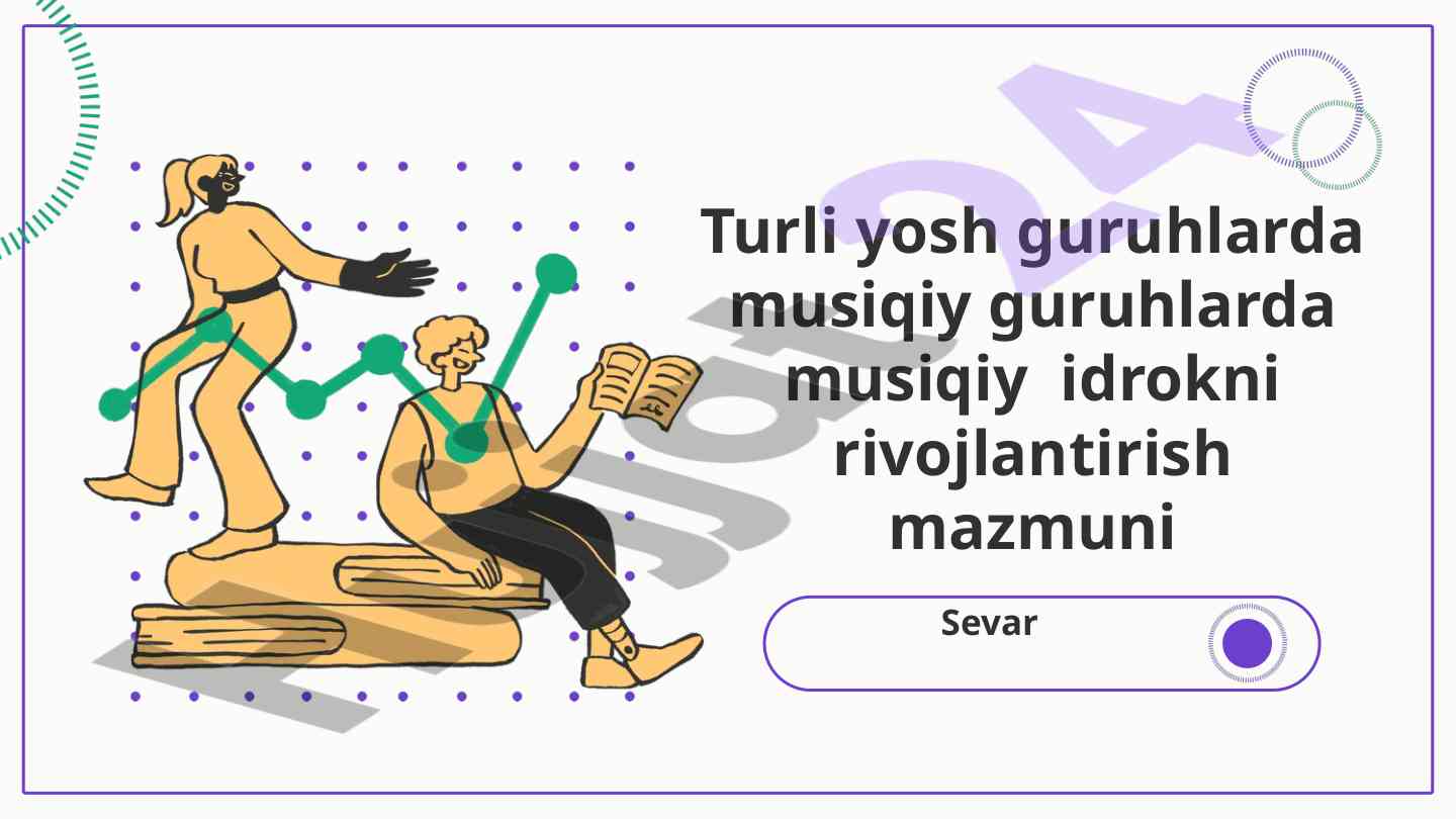 Musiqiy idrokni rivojlantirish usullari