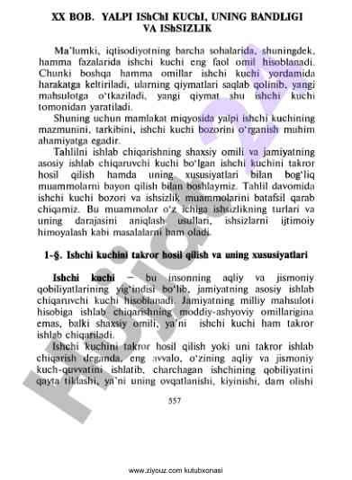Yalpi ishchi kuchining bandligi va ishsizlik masalalari