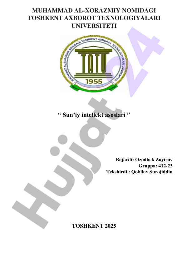 Google colab muhitida ma’lumotlar bilan ishlash