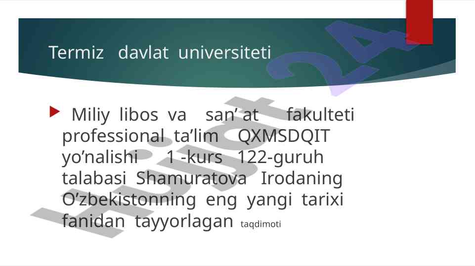 O'zbekistonda prezident institutining tashkil etilishi