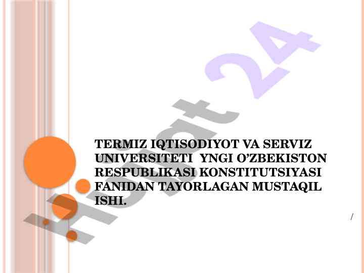 Iqtisodiy va ijtimoiy huquqlar haqida mustaqil ish