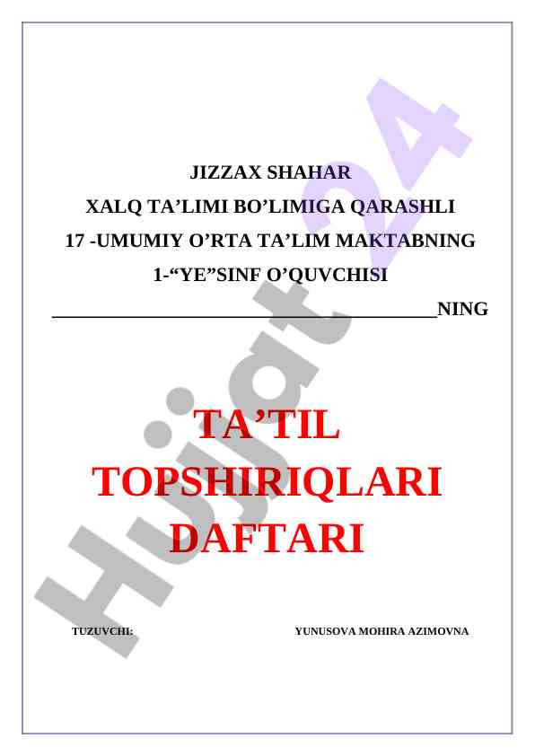 O'quv va bilim haqida savollar