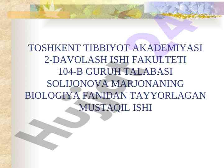 Irsiy kasalliklar va tibbiy genetik maslahatlar