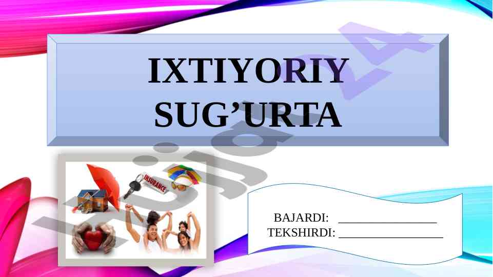 Ixtiyoriysug‘urta tekshiruvi haqida ma'lumot