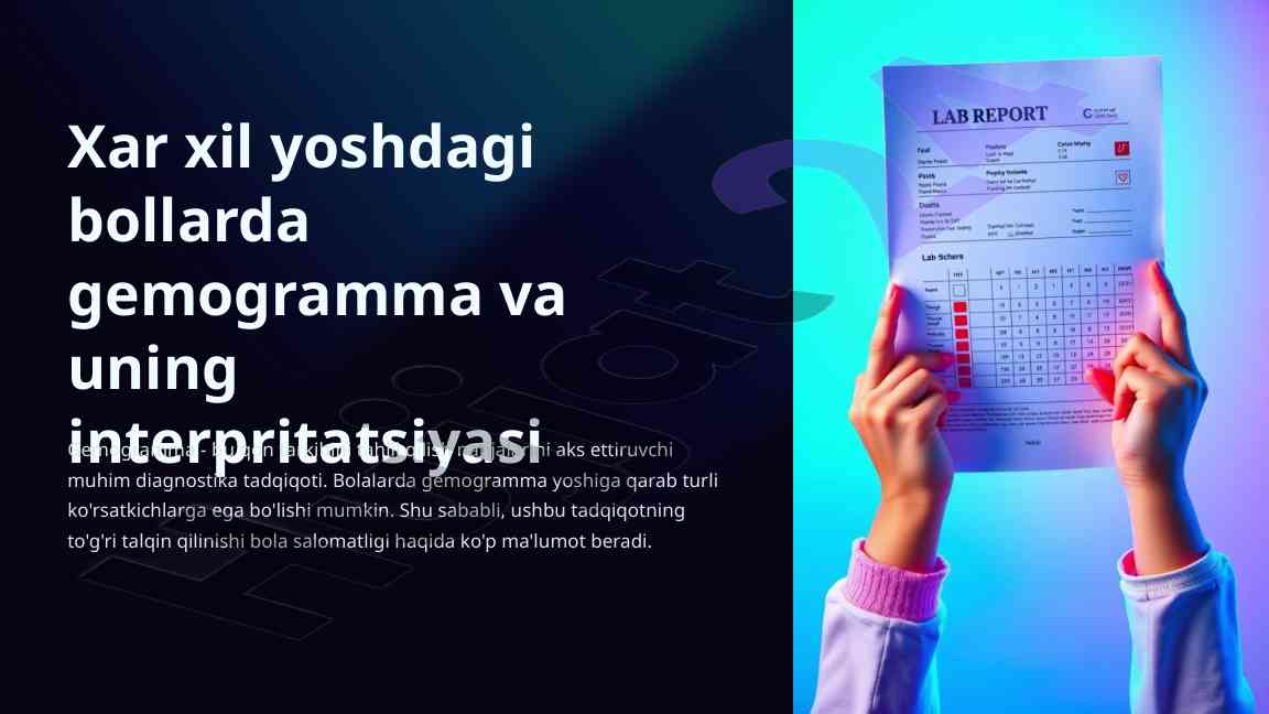 Gemogramma va uning interpritatsiyasi bolalarda